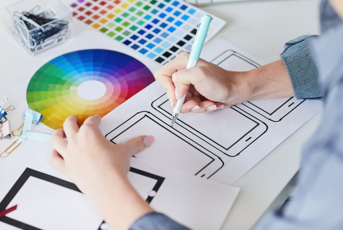 graphic design portfolio desk